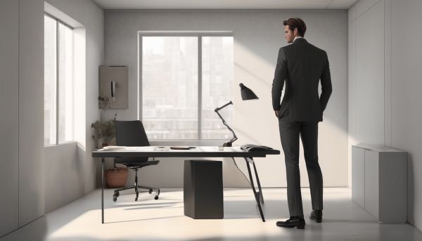 Choisir un homme debout pour un espace optimisé et stylé